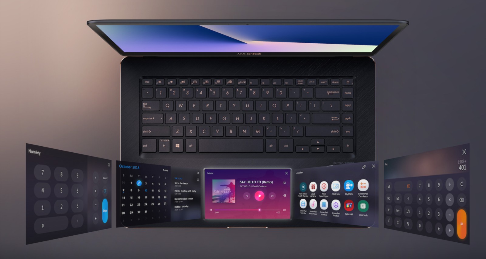 Asus ZenBook Pro 15 z interaktywnym gładzikiem - ScreenPad