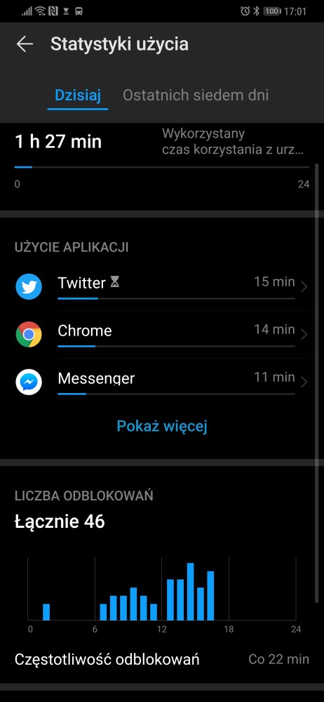 Higiena Cyfrowa w Huawei Mate 20 Pro - Michał Brożyński - 90sekund.pl