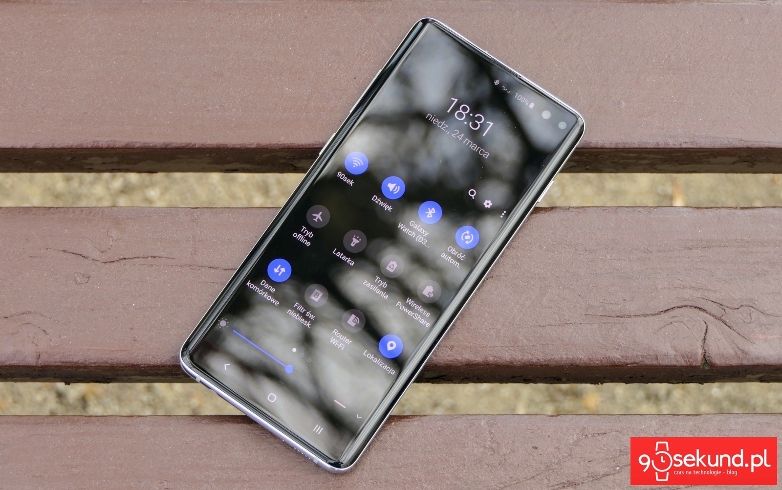 Recenzja Samsung Galaxy S10+ Plus - Michał Brożyński 90sekund.pl